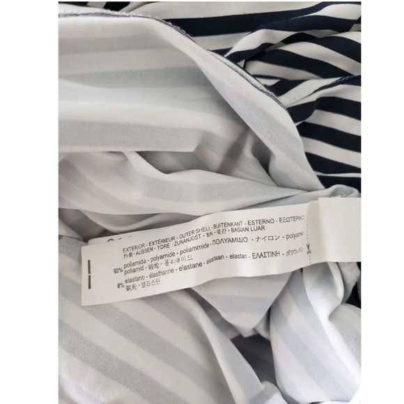 Zara Slinky White  and Navy Striped Tank Top Size Small - Picture 8 of 10